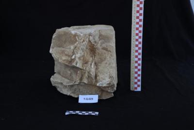 sandstone headstone, al-Qarara, 2025