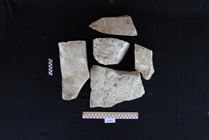 Sandstone headstone, al-Qarara, 2025