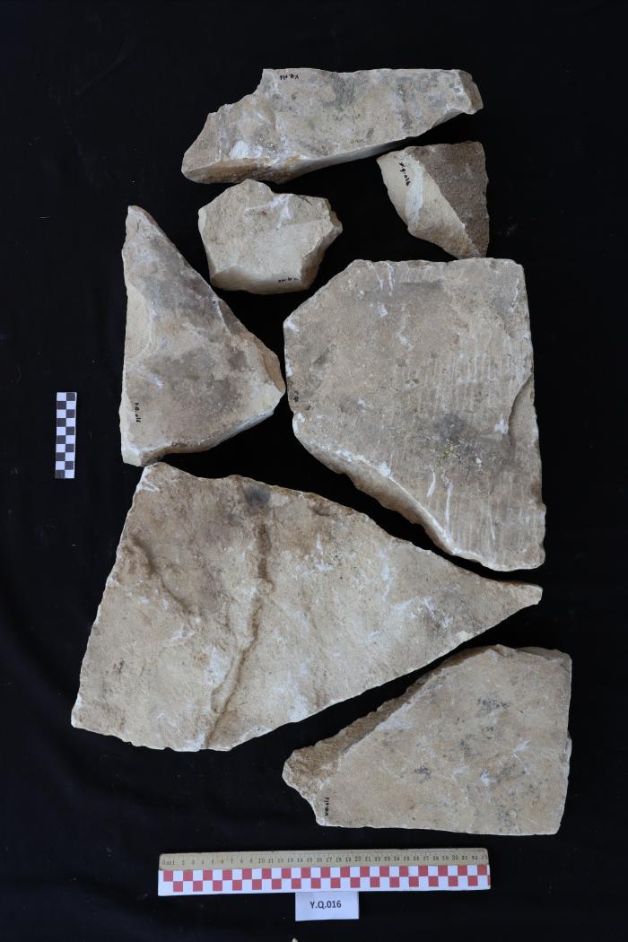 Sandstone gravestone, Al-Qarara, 2025