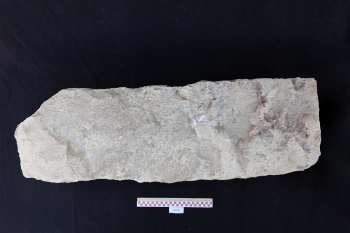 Sandstone headstone, al-Qarara, 2025