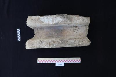 Part of a stone waterway, Al-Qarara, 2025