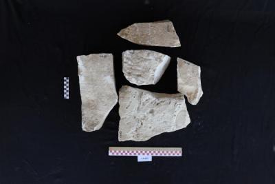 Sandstone headstone, al-Qarara, 2025