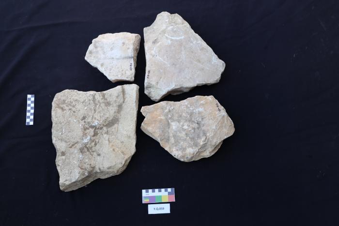 Sandstone gravestone, Al-Qarara, 2025