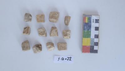 Limestone mosaics, al-Qarara, 2025