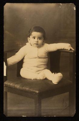 الطفل أحمد رامي الشوا، يافا، 1934- 1935