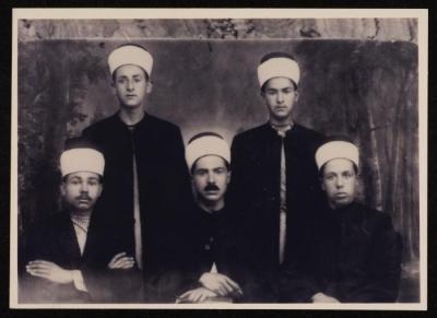 Men from the Al Shawwa family wearing religious attire, Egypt, 1931 