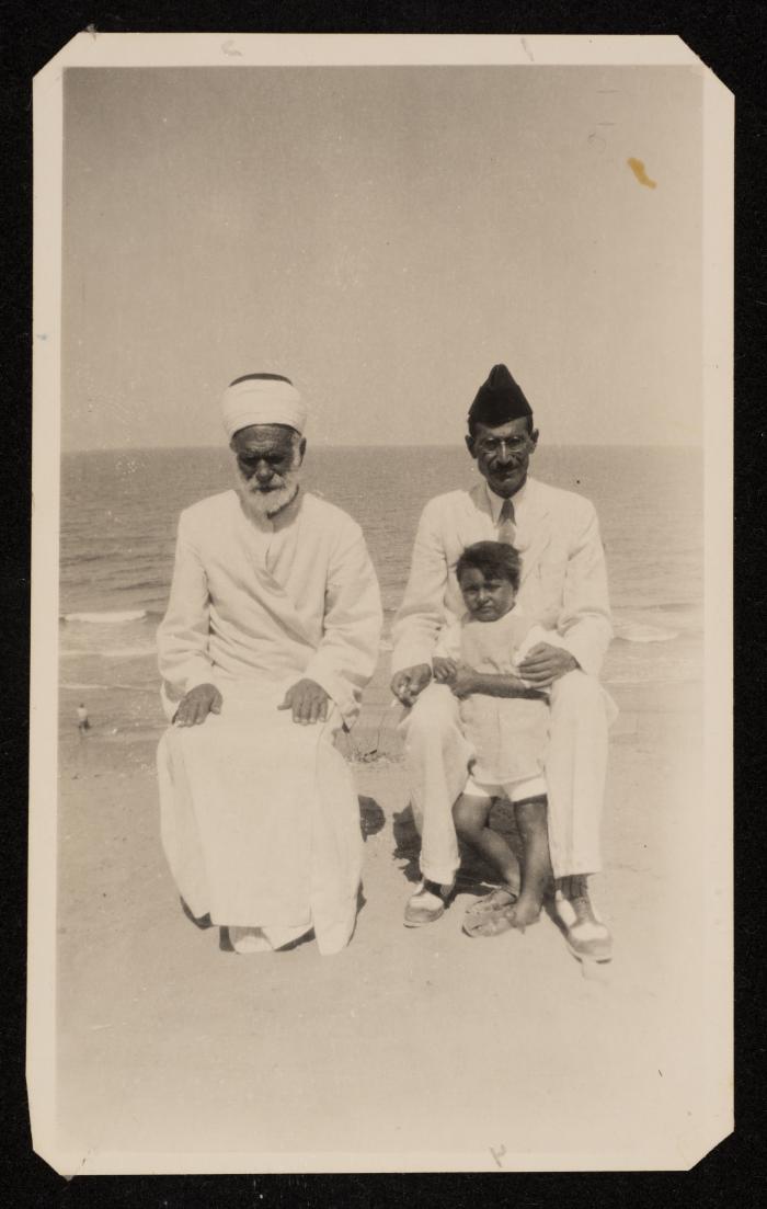 Majdi Al Shawwa with his uncle Ahmad Blakhiyeh port 