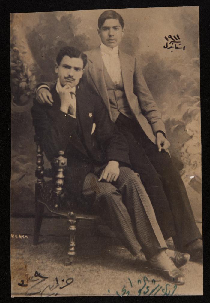 Fareed and Rushdi Al Shawwa, Istanbul, 1911