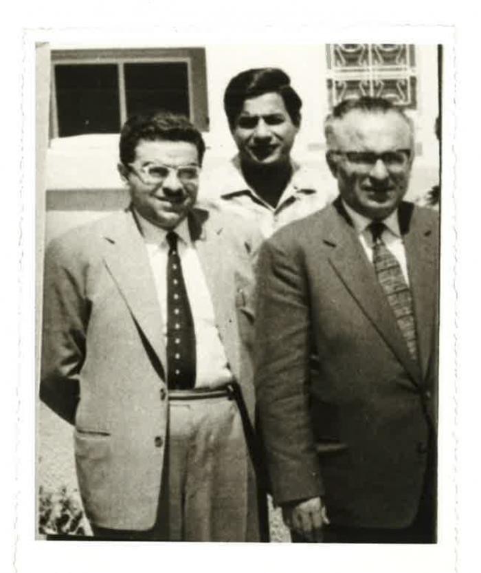 Wael Zuaiter with his two uncles Akram and Ziead, Kuwait, 1961