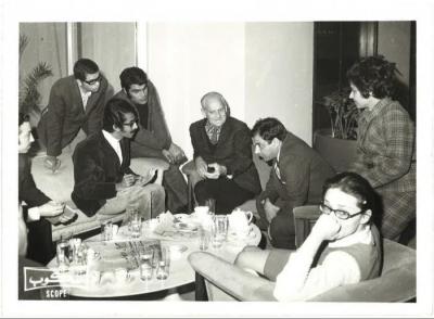 Wael Zuaiter during his participation in a symposium on Palestine, 1972