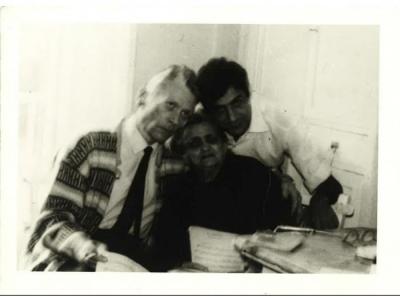 وائل زعيتر مع أصدقائه، روما، 1965