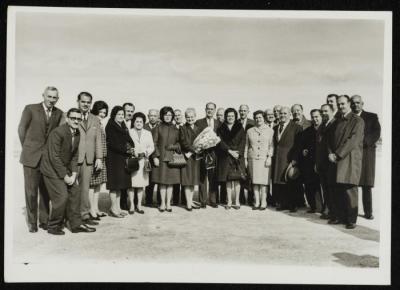 Ismat al-Dajani in a group photograph, Jerusalem, 1965
