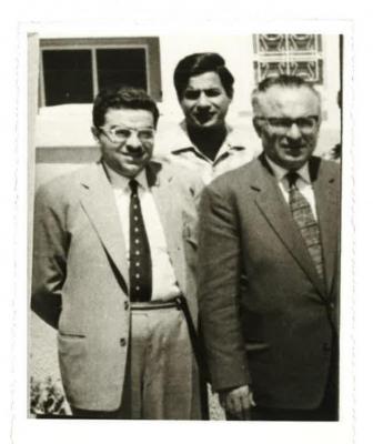Wael Zuaiter with his two uncles Akram and Ziead, Kuwait, 1961