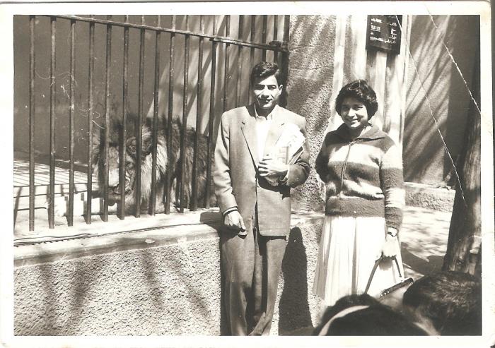 Wael Zuaiter with his sister Naila