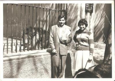 Wael Zuaiter with his sister Naila