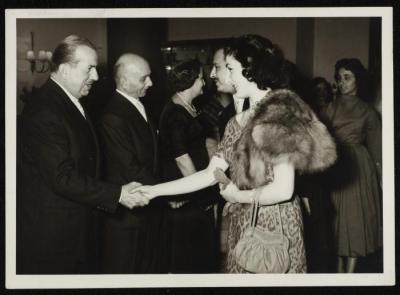Ismat al-Dajani and his wife at the wedding, Beirut