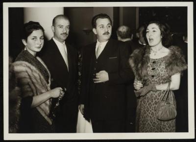Ismat al-Dajani and his wife at celebration, Beirut