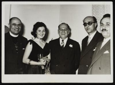  Ismat al-Dajani and his wife at an official celebration, Beirut, 1956