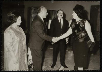 عصمت الدجاني في إحدى الاحتفالات الرسمية، 1967