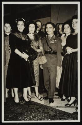 King Hussein of Jordan at the celebration, Beirut, 1956