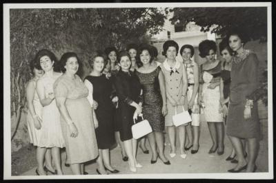 Ladies at The Egyptian Consulate Celebration, Jerusalem, 1966
