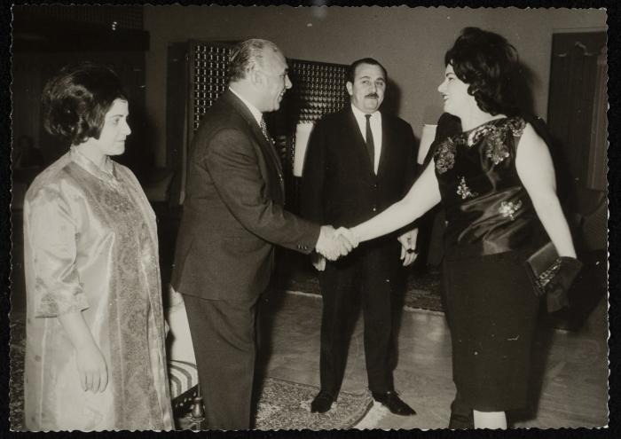 Ismat al-Dajani at an official celebration, 1967