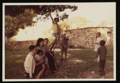 Ayda Nashashibi in the park, Jerusalem,1967
