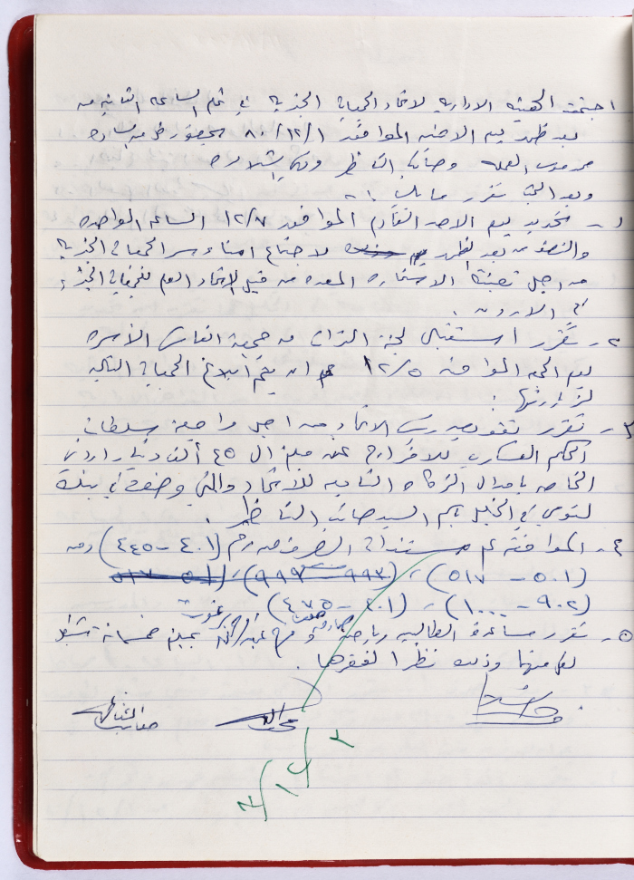 The Union of Charitable Societies - Hebron: Board Meeting Minutes No. 15, 1980