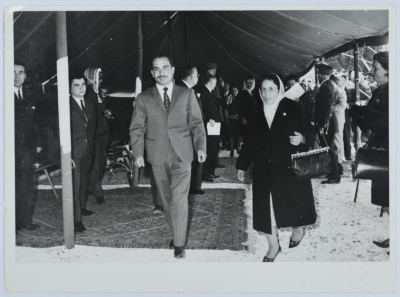 Zalekha Shuhab with King Hussein Bin Talal