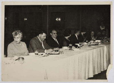 Zalekha Shuhabi with the Minister of Social Affairs at   the opening ceremony of the Arab Women Union Society permanent office in Cairo