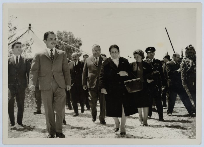 Zalekha Shuhab with King Hussein Bin Talal