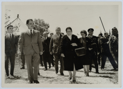 Zalekha Shuhab with King Hussein Bin Talal