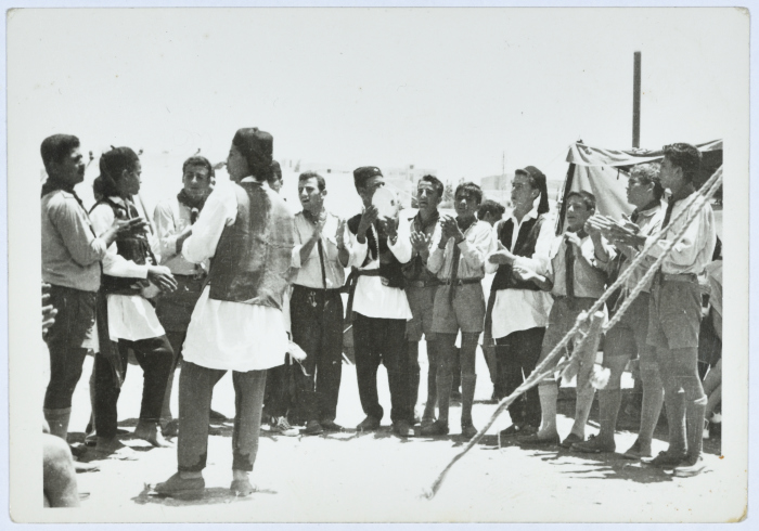 The Libyan Scouts Delegation and the Palestinian Scouts (Gaza) in the Philia Scout Camp 