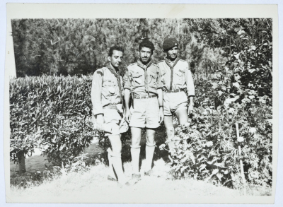 Zain ed-Din at-Takruri with Two of his Fellow Scouts