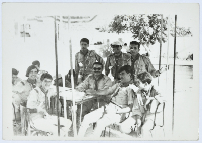 Zain ed-Din at-Takruri with Scout Leaders in the Philia Scout Camp