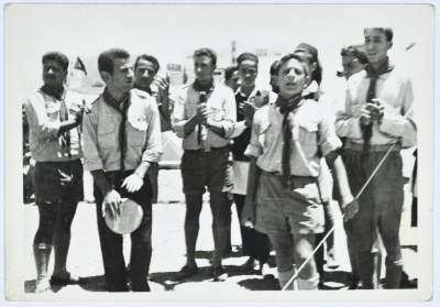 Zain ed-Din at-Takruri Performs with the Palestine Scouts (Gaza Strip)