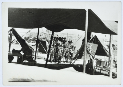A group of scouts in pioneers camp