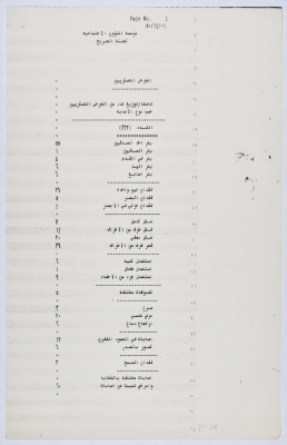 Statistics on the nature of injuries of military personnel in the ranks of the Palestinian Revolt