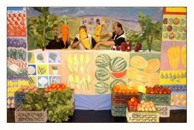 عرض مسرحية "مغامرات خضرا" في مسرح وسينماتك القصبة