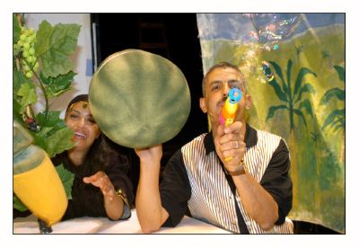 عرض مسرحية "مغامرات خضرا" في مسرح وسينماتك القصبة