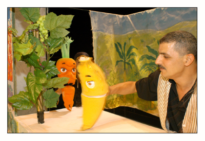 عرض مسرحية "مغامرات خضرا" في مسرح وسينماتك القصبة