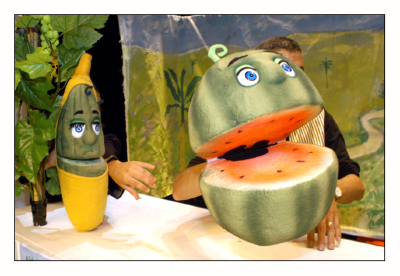 عرض مسرحية "مغامرات خضرا" في مسرح وسينماتك القصبة