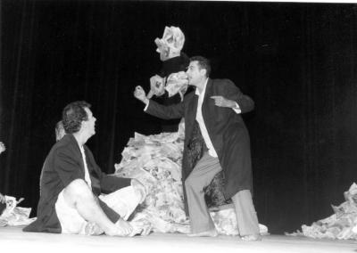A Performance of a Play "Stories Under Occupation" at al-Kasaba Theatre and Cinemathique 