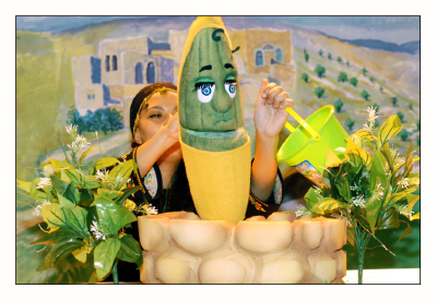 عرض مسرحية "مغامرات خضرا" في مسرح وسينماتك القصبة