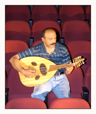 Portrait of the Palestinian actor Jamil al-Sayeh