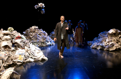 A Performance of a Play "Stories Under Occupation" at al-Kasaba Theatre and Cinemathique 