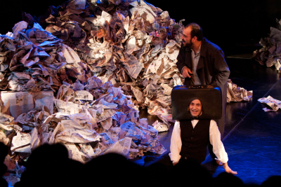 A Performance of a Play "Stories Under Occupation" at al-Kasaba Theatre and Cinemathique 