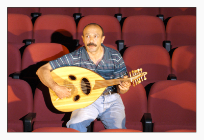 Portrait of the Palestinian actor Jamil al-Sayeh