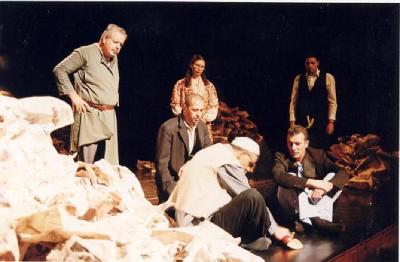 A Performance of a Play "Stories Under Occupation" at al-Kasaba Theatre and Cinemathique 