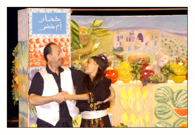 عرض مسرحية "مغامرات خضرا" في مسرح وسينماتك القصبة